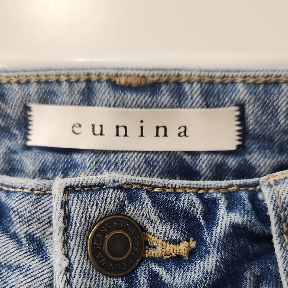 Eunina Tobi Distressed Mom Jeans Size 3 - Picture 2 of 7